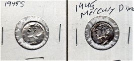 Mercury Dimes - 2 Mercury Dimes 1945 &amp; 1945 S - $9.50