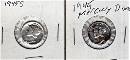 Mercury Dimes - 2 Mercury Dimes 1945 &amp; 1945 S - $11.00