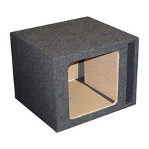 QPower Single Square 12&quot; Slot Ported Empty Woofer Enclosure - $1,639.34 MXN