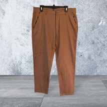 Shein Women&#39;s Brown High Rise  100% Cotton Pants Size XL Comfortable Wor... - $11.97