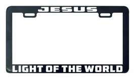 Jesus Light of the World faith inspiration Christian license plate frame - £4.80 GBP