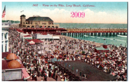 View of the Pike Long Beach CA Mitchell Postcard 2452 - £15.54 GBP