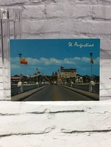 Bridge of Lions St Augustine Florida Vintage Postcard - £5.43 GBP