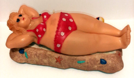 13&quot;  Situp Sally Woman Exercising on The Beach Animatronic Vintage - £19.71 GBP