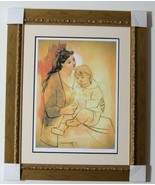 &quot;Mother and Child&quot; by Pablo Picasso Print on Paper Framed Collection Dom... - $624.44
