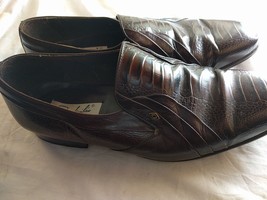 Men Shoes Paco Lunifau Size 8 UK Synthetic Brown Shoes - £21.15 GBP
