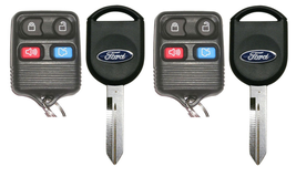 X2 Ford 4B Remote + Ford H92 H84 4D63 Uncut Chiped Key ( SA ) Ford LOGO - £27.94 GBP