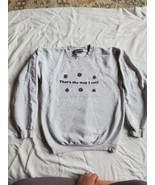 Vtg Hanes Ultimate Cotton Printpro Crew neck grey sweatshirt Dice Magic ... - $39.90 CAD