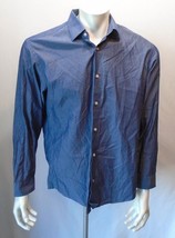 Ben Sherman Blue Long Sleeve Cotton Button Down Men&#39;s Dress Shirt Size 1... - $7.92