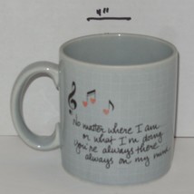 &quot;Music Notes&quot; Coffee Mug Cup Ceramic By Russ - £7.65 GBP