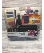 Nintendo 3DS Super 22 pc Accessory Kit USB Car Charger Stylus Earphone C... - £7.81 GBP