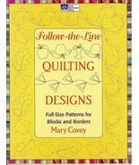 Follow-the-Line Hand Quilting Designs Mary Covey Full Size Patterns Patc... - £7.97 GBP