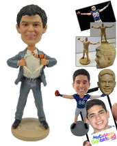 Personalized Bobblehead Corporate Fella Tearing His Shirt - Careers &amp; Profession - £69.93 GBP