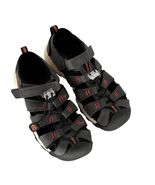 Keen Boys Sandals Size 1 Big Kid Youth Black &amp; Red Outdoor Sports Shoes - €16,36 EUR