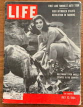 Life Magazine July 12, 1954 - Pier Angeli - Auto Tour - Famers Using Nitrogen - £7.86 GBP