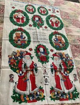 Concord Christmas Appliques by Joan Kessler Fabric Panel 10 Projects USA Made - £9.79 GBP