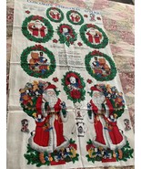 Concord Christmas Appliques by Joan Kessler Fabric Panel 10 Projects USA... - £9.79 GBP