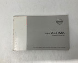 2003 Nissan Altima Owners Manual OEM J01B03011 - $35.99