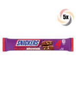 5x Packs Snickers Peanut Brownie Chocolate King Candy Bars | 4 Sqaures P... - £12.29 GBP