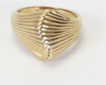 VTG SZ 6.5 Ring ESPO 14K GE Goldplate Signed Stripe Row - £19.37 GBP