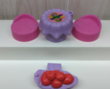 Fisher Price little people Fairy treehouse purple flower table pink chai... - $14.84