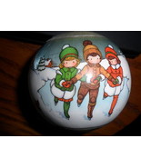1980 HALLMARK JOAN WALSH ANGLUND SATIN BALL ORNAMENT - $12.95