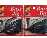 Lot of Two Arkie Bass Jig 3/8 oz. Black-blue/Don&#39;t Let The Next Big One Go - $12.86