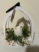 Led Candle Lantern with greens and built in Timer image 6