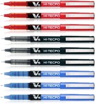 Pilot Hi-tecpoint V5 Pen (Blue/Black/Red - Pack of 9) - $46.43