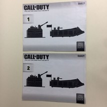 Call Of Duty Mega Bloks Landing Craft Invasion 06829 Parts Guides  #1 &amp; #2 Used - £7.84 GBP
