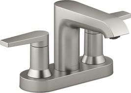 Hint Bathroom Sink Faucet, Vibrant Brushed Nickel, Kohler K-97094-4-Bn. - $213.96