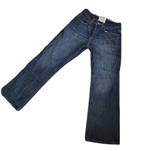 Levi Strauss &amp; Co Signature Junior&#39;s Sz 16 Medium Bootcut Jeans Dark - $18.49