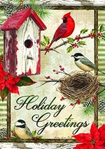 Rustic Garden Holiday House Flag -2 Sided Message,28&quot; x 40&quot; - $29.78