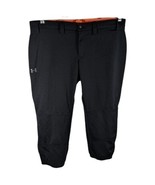 Under Armour Black Softball Knickers Back Pockets Womens Large Pants Capri - $28.71