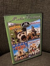4 Family Movies (DVD, 2-Disc Set) Karate Dog/Chilly Dogs/Dog Gone/Aussie... - $2.72