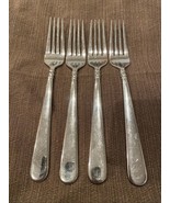 Pearl Platinum by Lenox 18/8 Glossy Stainless Steel Dinner Fork Set Of 4... - $34.82