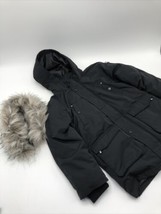 Swiss Tech Puffer Parka Winter Jacket Boys Size S (6-7) Black New -removable fur - £33.13 GBP