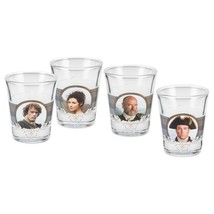 Outlander TV Series Photo Images Clear Shot Glass Set of 4 Different NEW BOXED - £7.78 GBP