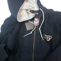 NFL St. Louis Rams Dunbrooke Womens Size Small Full Zip Hoodie Athletic Navy - $20.27