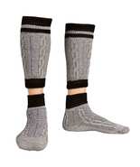 Authentic Bavarian Socks Two Piece Grey Oktoberfest Costume Lederhosen S... - $30.99