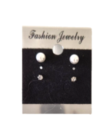 Fashion Jewelry NEW 2 Pr Women&#39;s/Teens/Girls  Earrings Imitation Pearl /... - £5.69 GBP