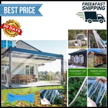 Clear Tarp with Grommets 3X6FT Transparent Tarpaulin Heavy Duty Waterpro... - $21.35 CAD