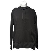 ATHLETA YOGI HI LOW SWEATSHIRT HOODIE FRENCH TERRY Black SIZE SMALL EUC - $14.25