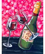 Cheers To Us Painting Kit - Paint Your Own - Canvas Painting - Paint &amp; S... - $38.00