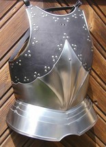 Medieval 18GA Armor Cuirass/ Breastplate Leather-covered Gothic Chest Armor  - £181.23 GBP