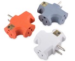 [UL Listed] Cable Matters 3-Pack 3 Way Plug Adapter 15A 1875W in Combo C... - $18.99