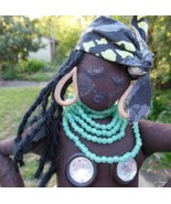 Hand  Made Black African Dancer Rag Doll  16&quot; Jacque - £47.62 GBP
