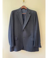 Brooks Brothers 346 Blue Striped 46R Suit Blazer Lined Pockets 3 Buttons - $748.38 MXN
