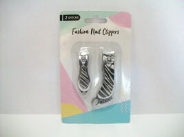 Fashion Nail Clippers 2 Pc Set Zebra Strips Design Fingers and Toes Key ... - €7,34 EUR
