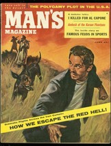 MAN&#39;S MAGAZINE JUNE 1956-AL CAPONE-FAMOUS FEUD-AMA RACE VF - £63.64 GBP